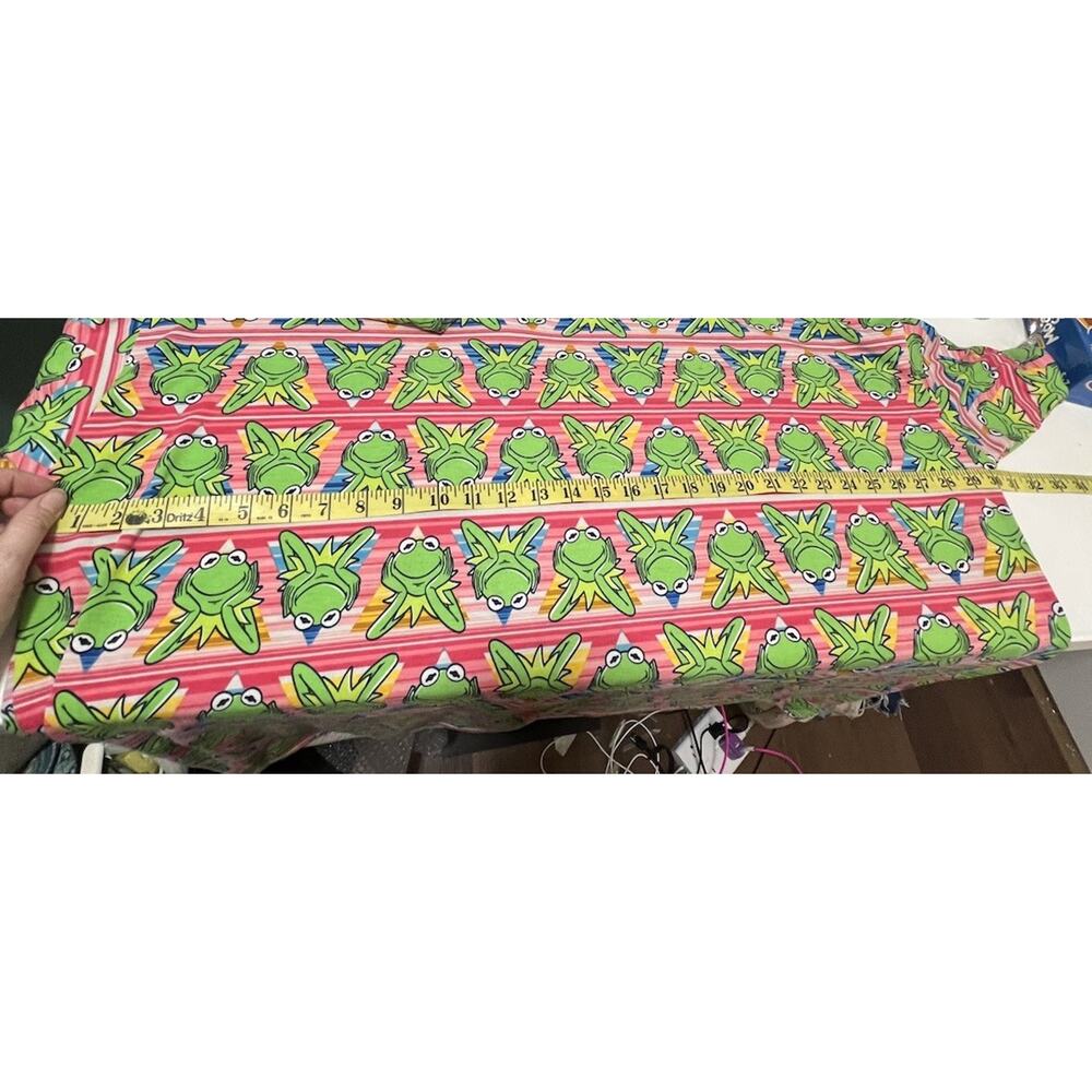 LuLaRoe Disney Kermit The Frog Bright Color Block 3x Irma Tunic Top Soft Strech - Picture 5 of 8